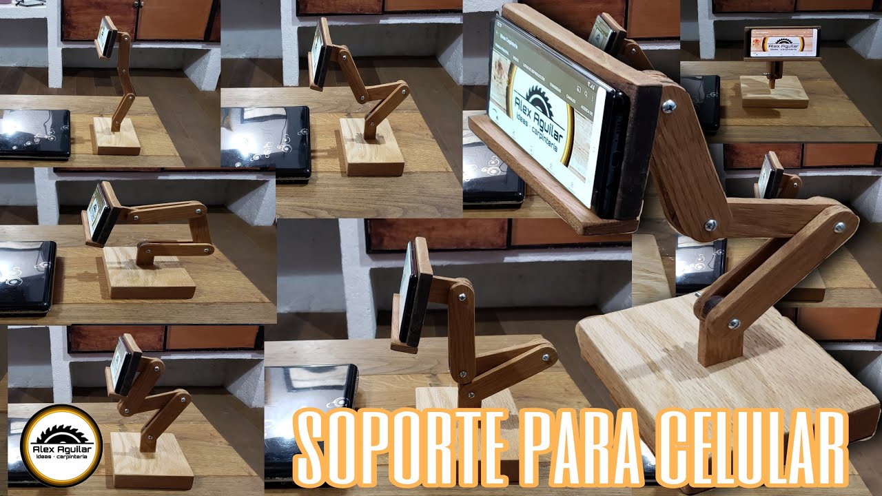 Como hacer un soporte para celular, con brazo articulado.