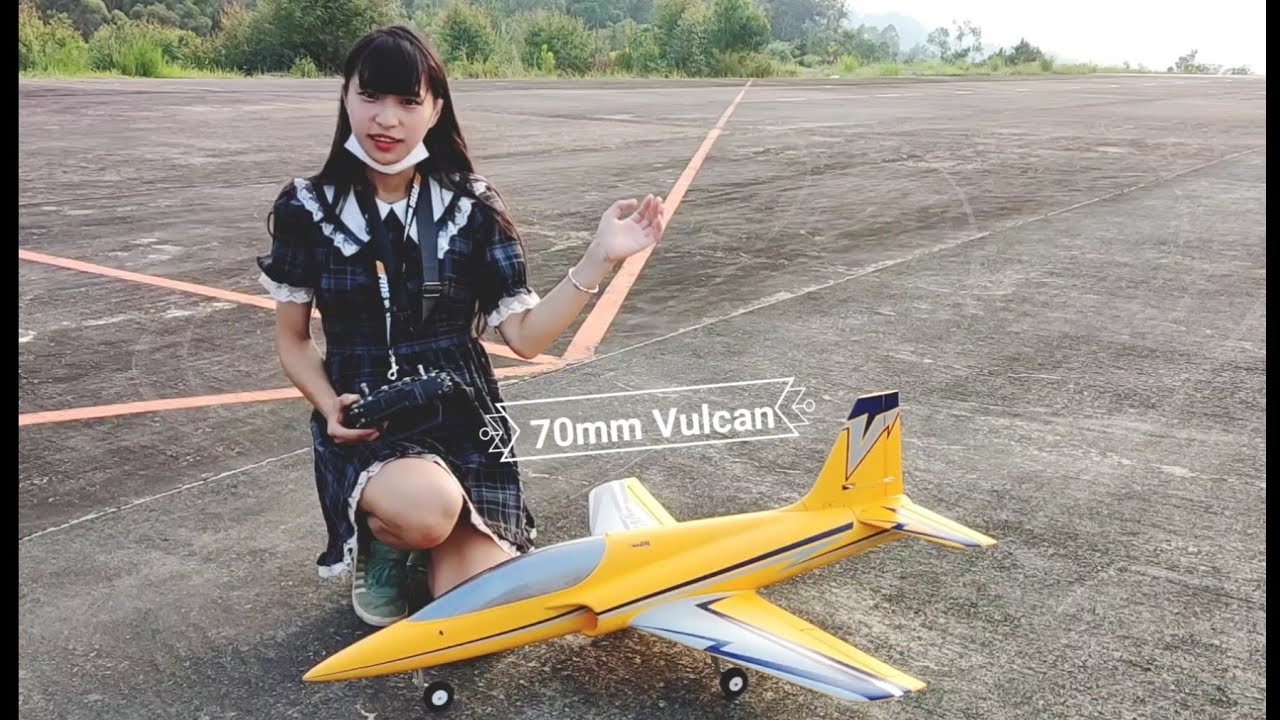 Freewing Vulcan 70mm RC sport jet flight test 。freewing火神運動機性能測試