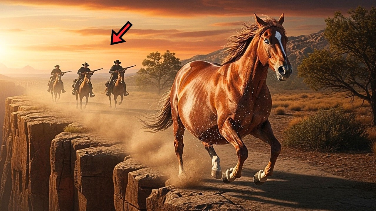 YEGUA PREÑADA CORRE POR SU VIDA DE CAZADORES DETRÁS... CUANDO LA ACORRALAN SUCEDE LO IMPOSIBLE