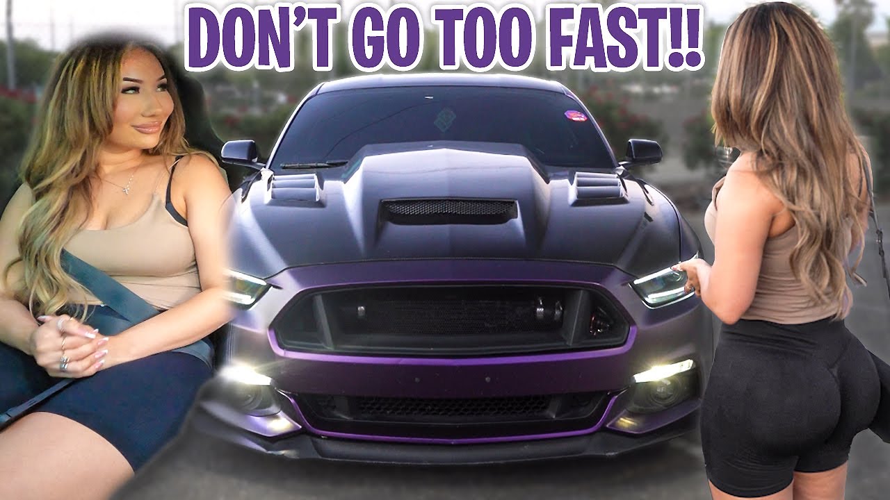 Giving Her a Ride in a 1000HP Mustang *SHE WAS SCARED*