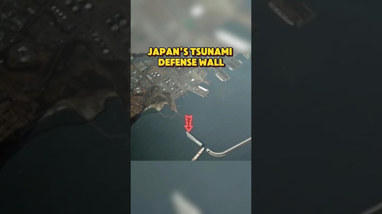 Japan&rsquo;s tsunami defense wall #fyp #knowledge #interesting #popularscience #world