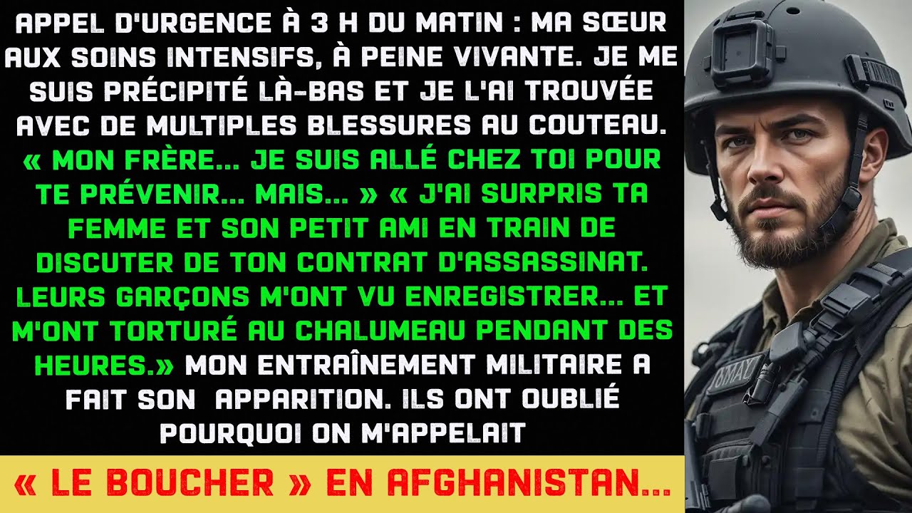 Appel 3h : ma sœur poignardée m'avertit du contrat du cartel de ma femme. Ils ont oublié mon surnom.