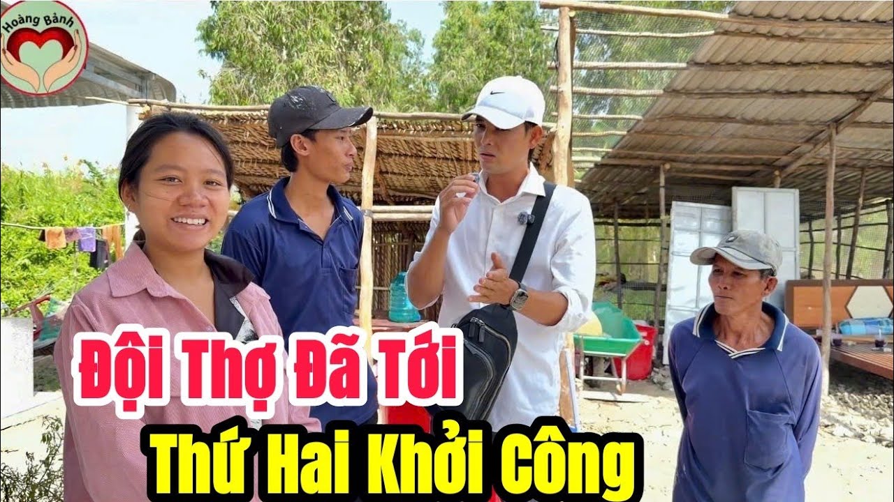 Đội Thợ đã chuyển đồ xây nhà bé Trinh con anh Tùng 