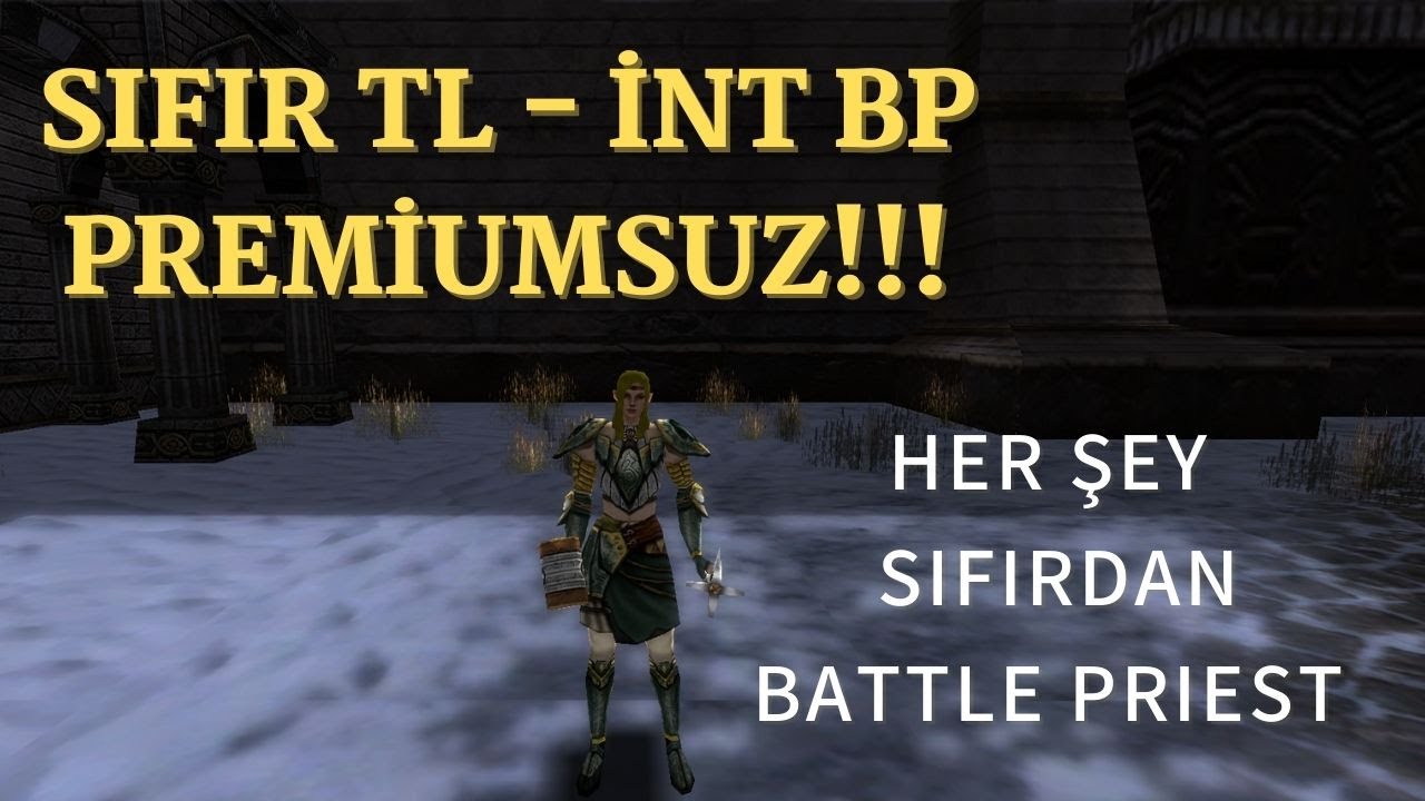 SIFIR TL INT BP PREMİUMSUZ SIFIRDAN BATTLE PRİEST #1# / Knight Online (farm canavarı doğuyor)