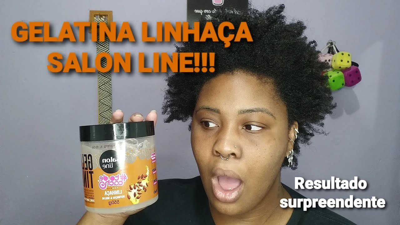 TESTEI A NOVA GELATINA DA SALON LINE DE LINHAÇA!!!