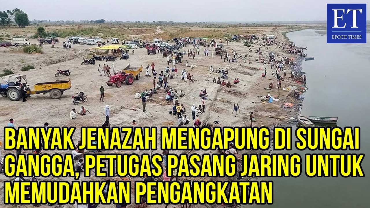 Banyak Jenazah Mengapung di Sungai Gangga, Petugas Pasang Jaring untuk Memudahkan Pengangkatan