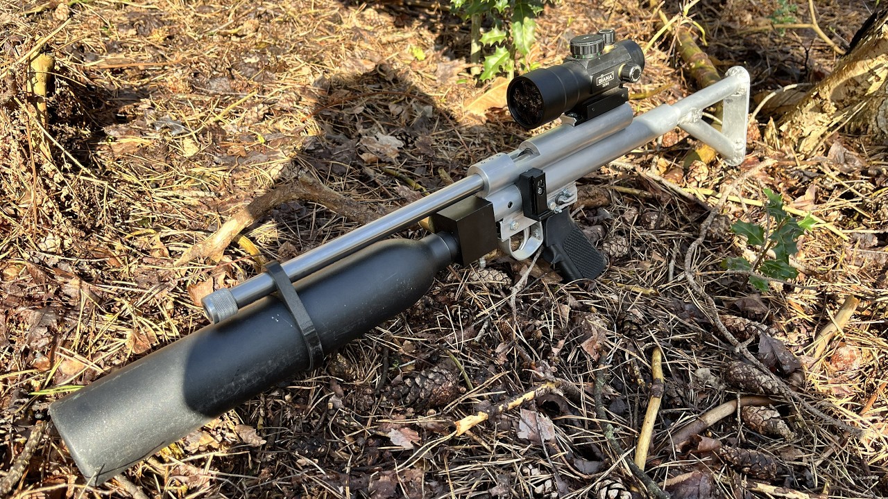PCP 9 I PART 3 triggerhousing,stock and scope.