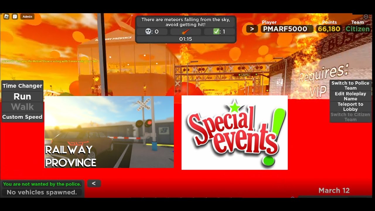 Railway Province ROBLOX gameplay, all energy core escape methods & all special events