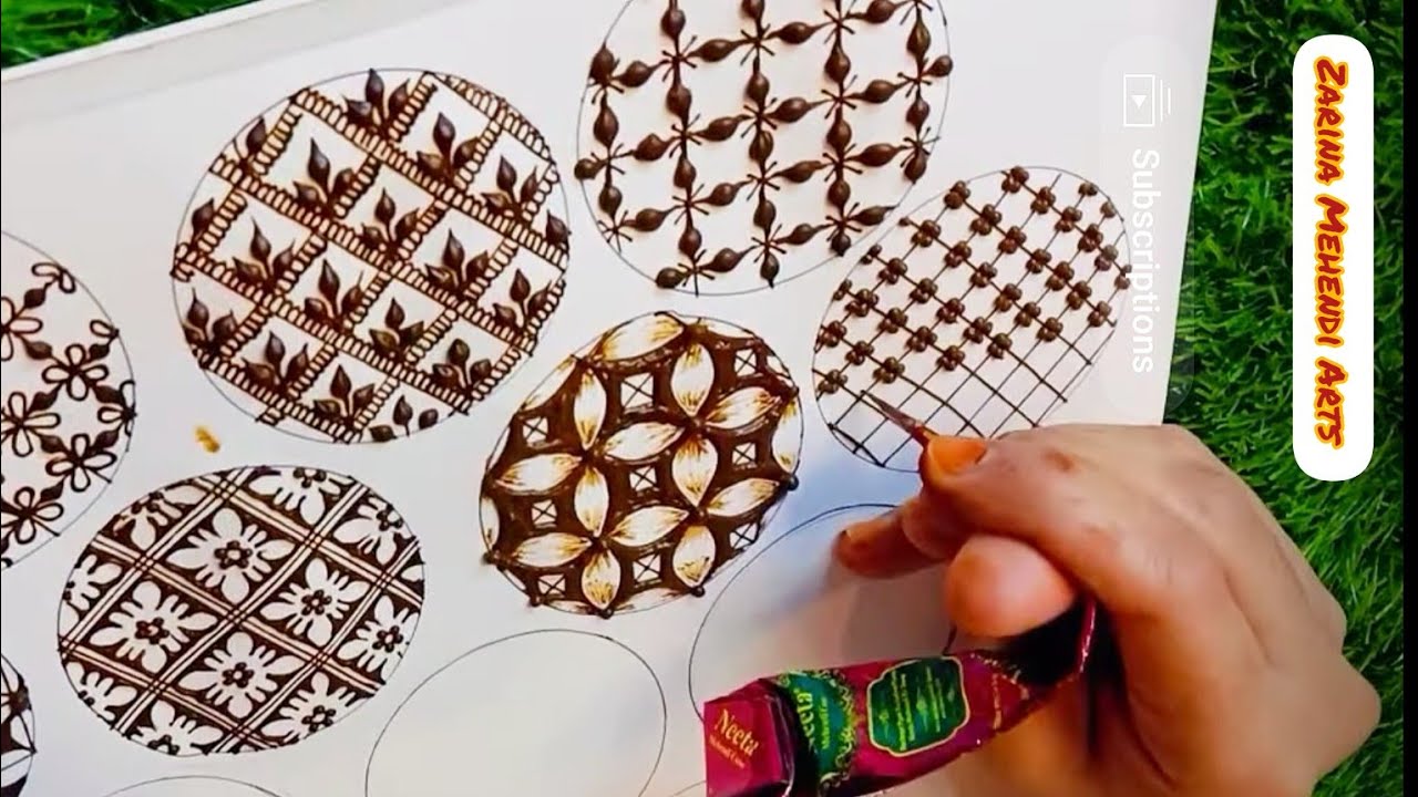 Basic Mehndi filling patterns | Part 4 | Mehndi for Beginners | Henna Tutorial