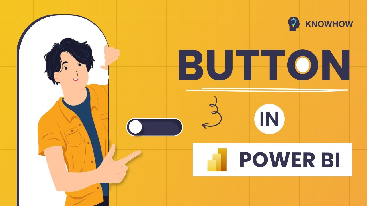 Как создать кнопку и добавить закладки в Power BI