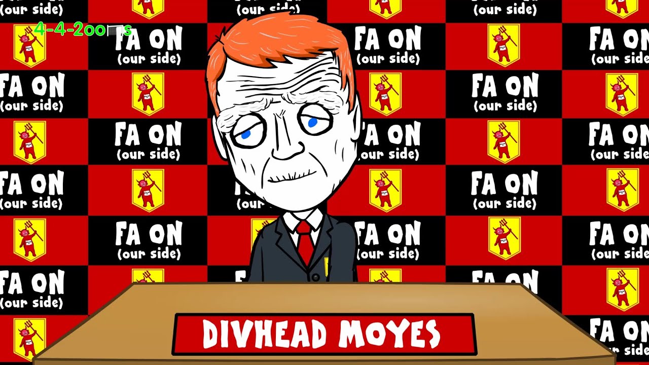 👹MOYES SACKED by Man Utd👹 ('Moyes Way' Song funny football cartoon My Way parody)