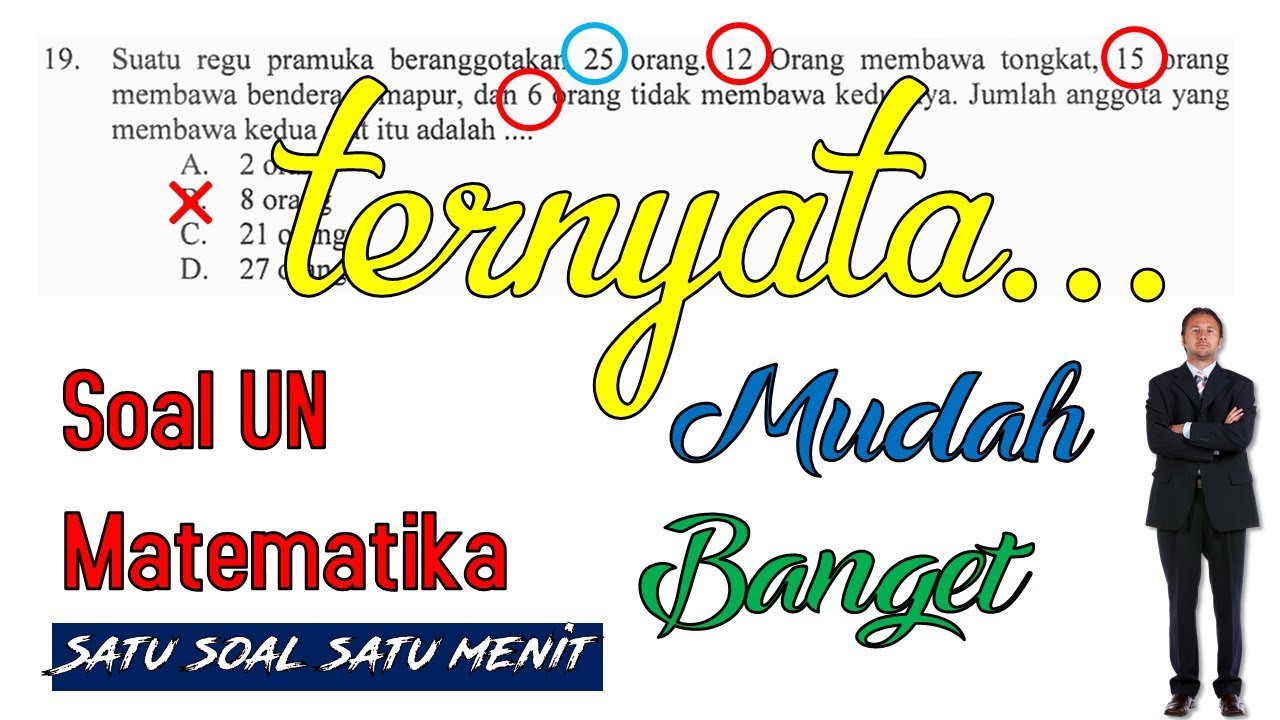 Pembahasan Soal UN Matematika SMP 2017 Lengkap dan Mudah