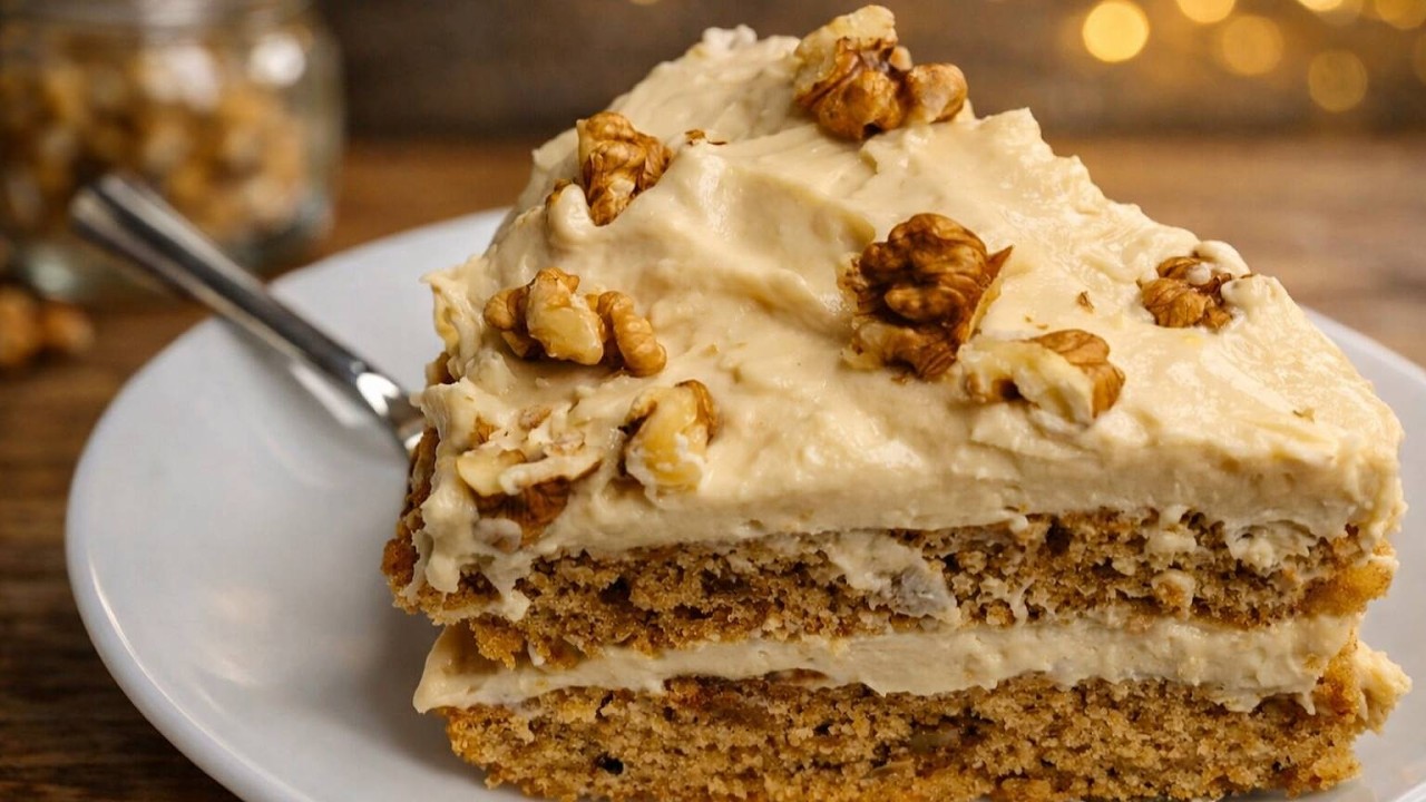 The Walnut Coffee Cream Cake Everyone Is Talking About! ☕🍰 Rich, Creamy & Irresistible