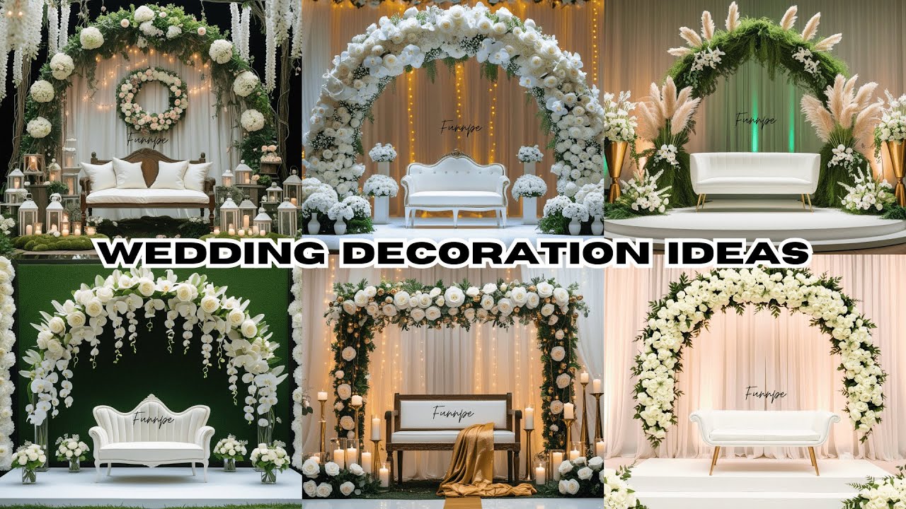 Wedding Decoration ideas |  Wedding Stage Decoration Setup Ideas #Funnpe #weddingdecor