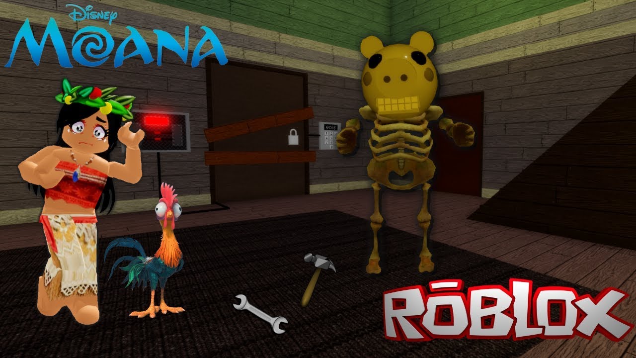 MOANA Y HEIHEI INTENTAN ESCAPAR DE PIGGY🐷- ROBLOX ESCAPA DE LA CERDA CHAPTER 6