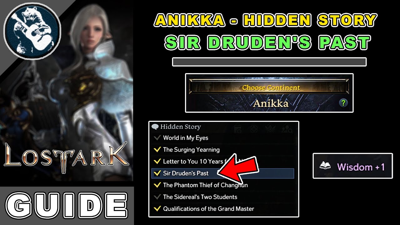 Sir Druden's Past Location in Lost Ark | Anikka Hidden Story Locations Guide