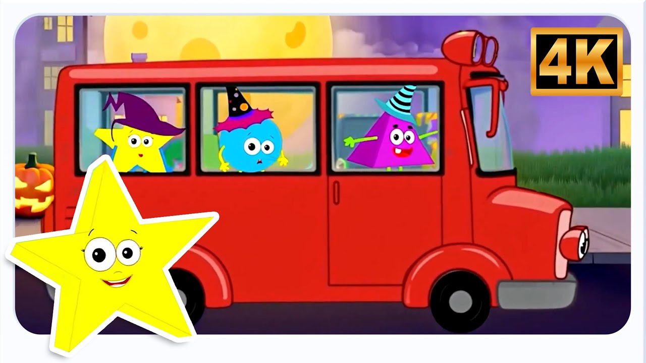 Halloween Wheels On The Bus & Spooky Rhyme for Kids