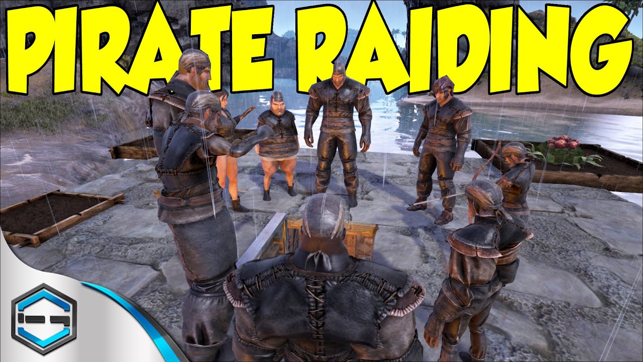 Ark Survival Evolved Pirate Raiding On A Boat
