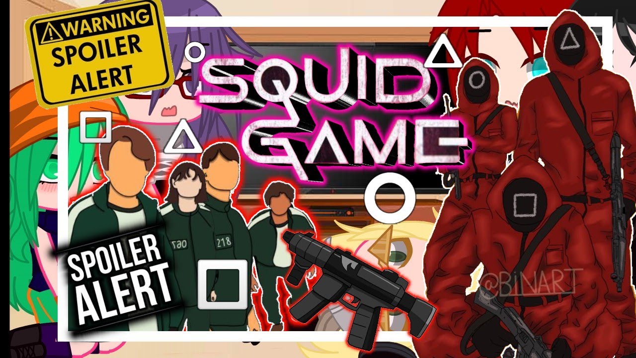 ✨pro héroes reaccionan a el juego del calamar//⚠️ SPOILER ⚠️//gacha club//glmv//