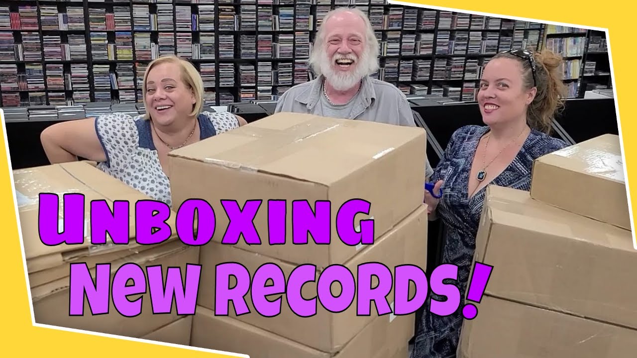 Great Unboxing in the Record Store - New Vinyl Records