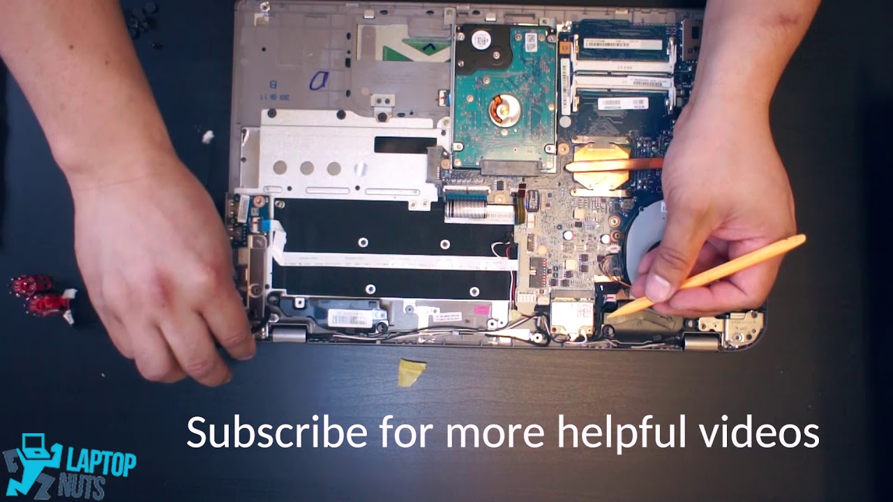 Laptop Toshiba P55T Disassembly Take Apart. Drive, Mobo, CPU & other parts Removal