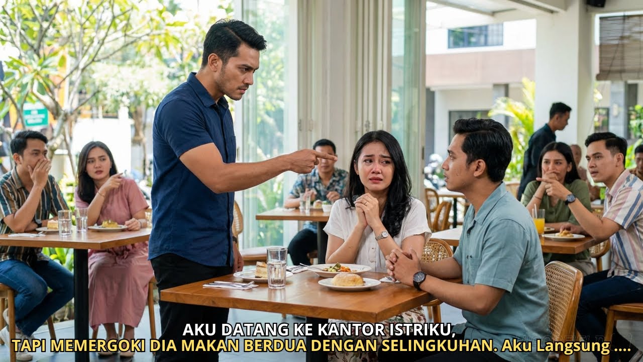 AKU DATANG KE KANTOR ISTRIKU, TAPI MEMERGOKI DIA MAKAN BERDUA DENGAN SELINGKUHAN  Aku Langsung......