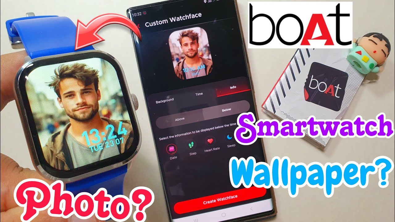 Boat Smartwatch Set Wallpaper | Boat Smartwatch Me apni photo kaise lagaye | Boat custom watch face