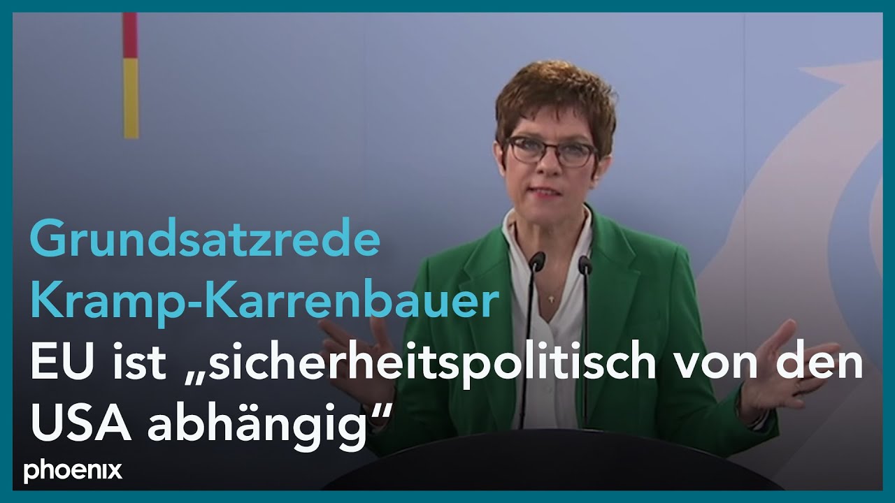 Grundsatzrede von Bundesverteidigungsministerin Annegret Kramp-Karrenbauer