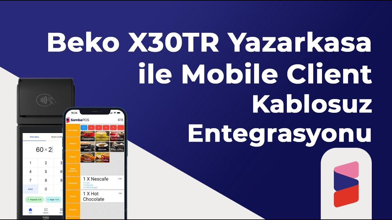 Beko X30TR Yazarkasa ile Mobile Client, Kablosuz Entegrasyonu