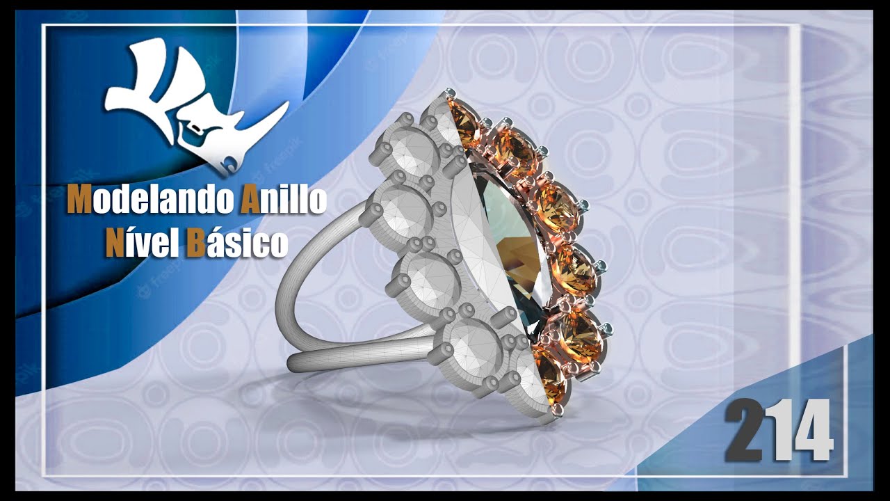 Rhino 3d Modelando Anillo Flor