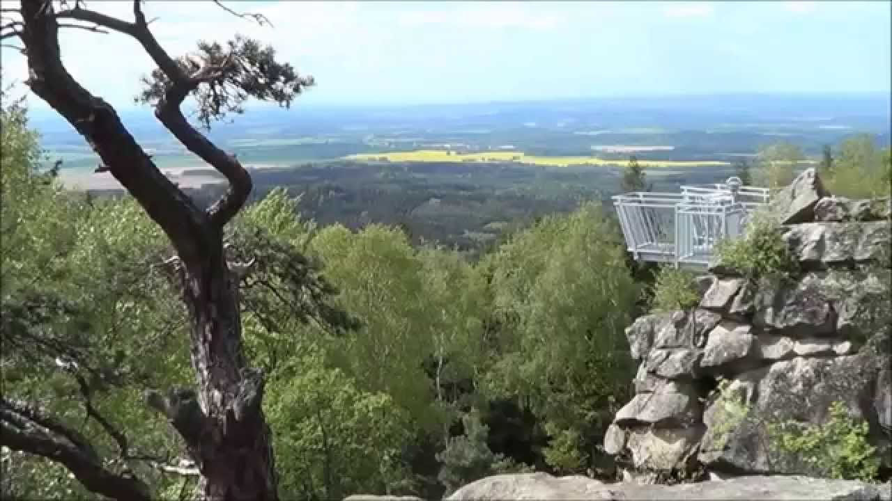 Cesta - Šejby (CZ) hran. přechod - Harbach (A) na vrch Mandelstein
