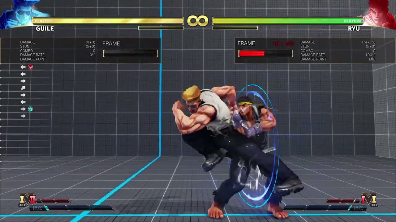 SFV Guile #26 crush counter combo 168dmg/300stn