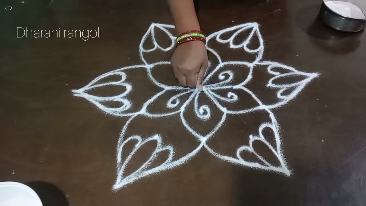 Easy and Simple rangoli/Tuesday rangoli/Chukkala muggulu/Latest muggulu/Dharani rangoli/Easy Kolam