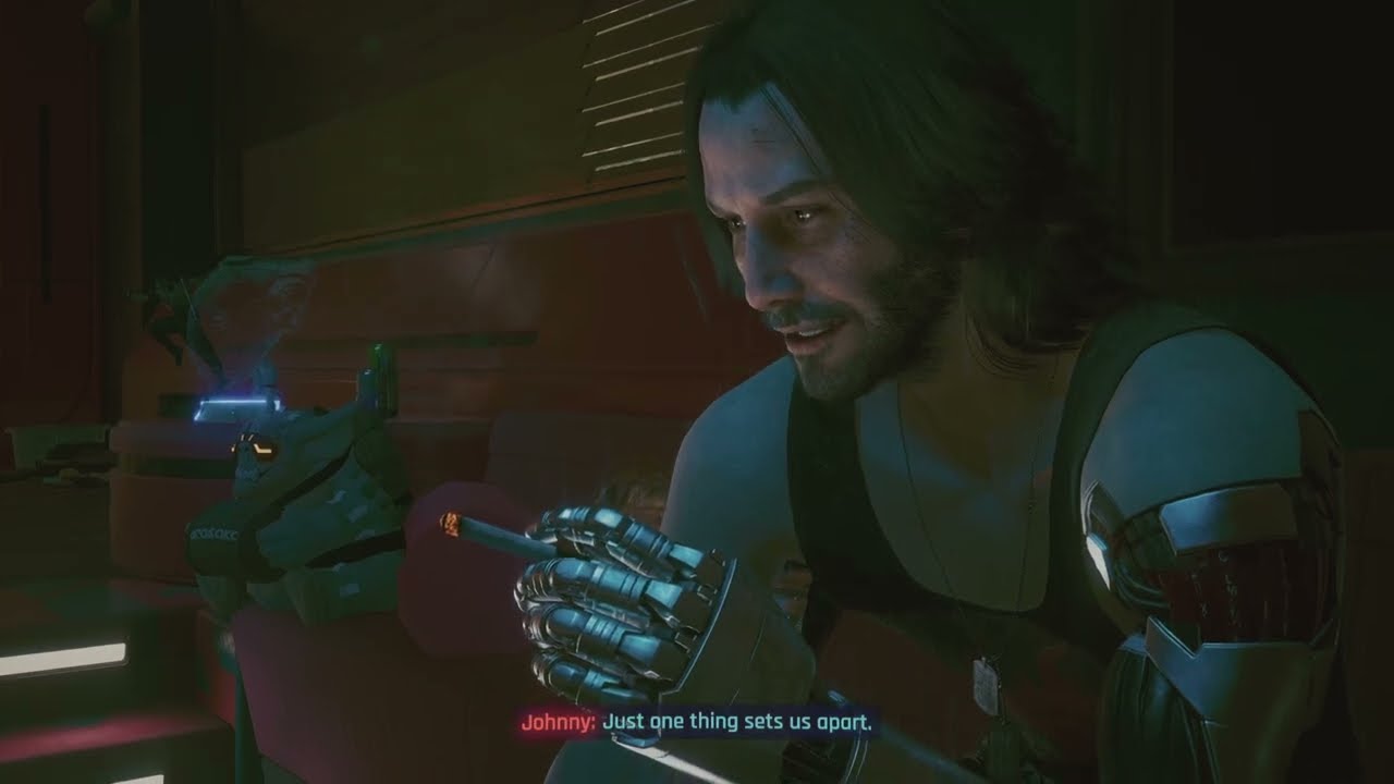 Cyberpunk 2077 Phantom Liberty 'I Was Running From Life' Johnny Speech ( End of Reed Path )