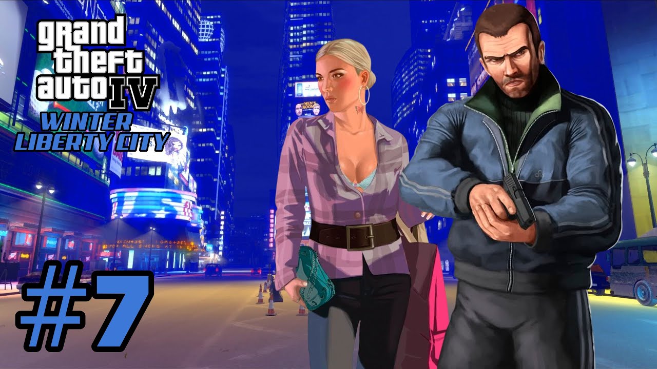 #Shorts Grand Theft Auto 4: Winter Liberty City - Полярные Ангелы #7 (100%)