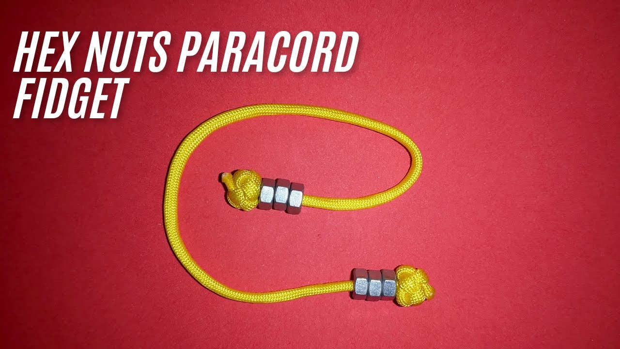 Paracord Hex Nuts Belgeri Fidget with Diamond Knots| Easy DIY Tutorial