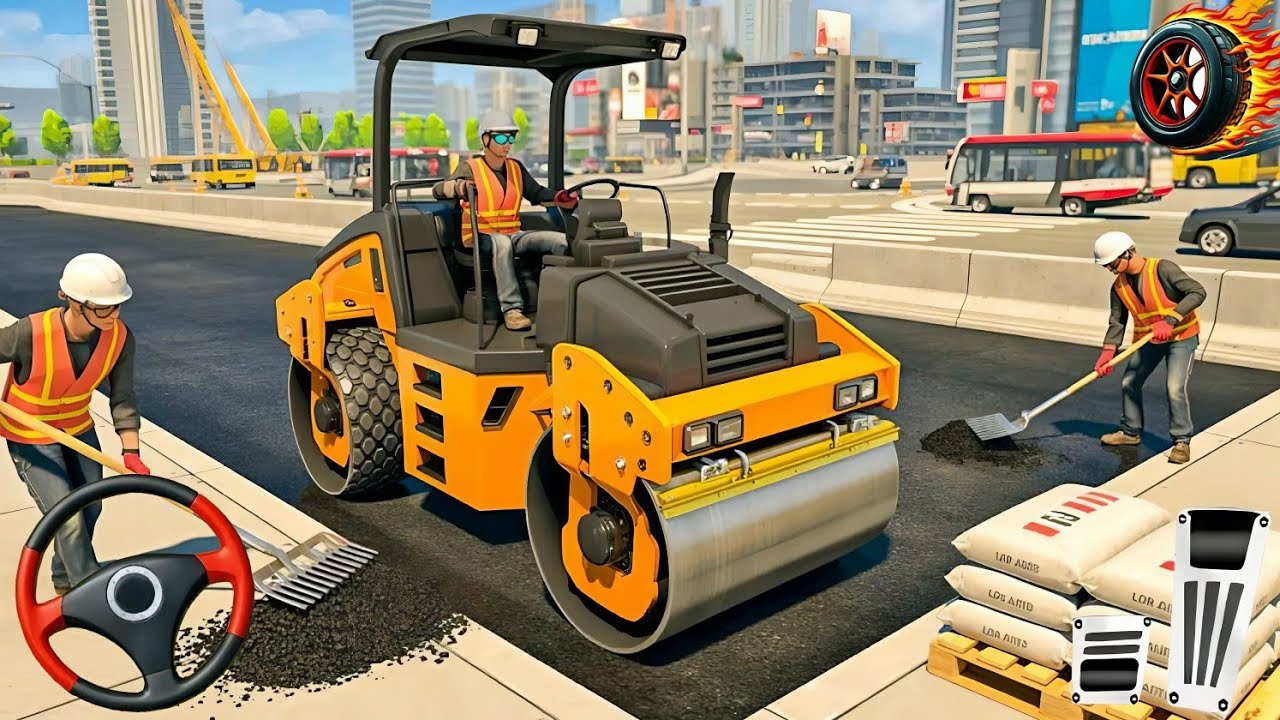 Road Construction Game _ Use Heavy Mining Machinery In Construction Game 3D _ Android Gameplay 