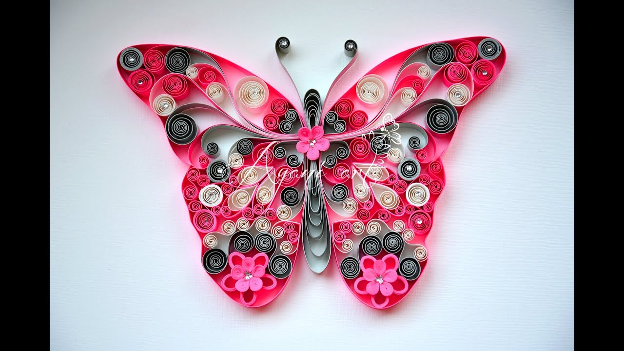 Tutorial Quilling - Mariposa Filigrana de Papel