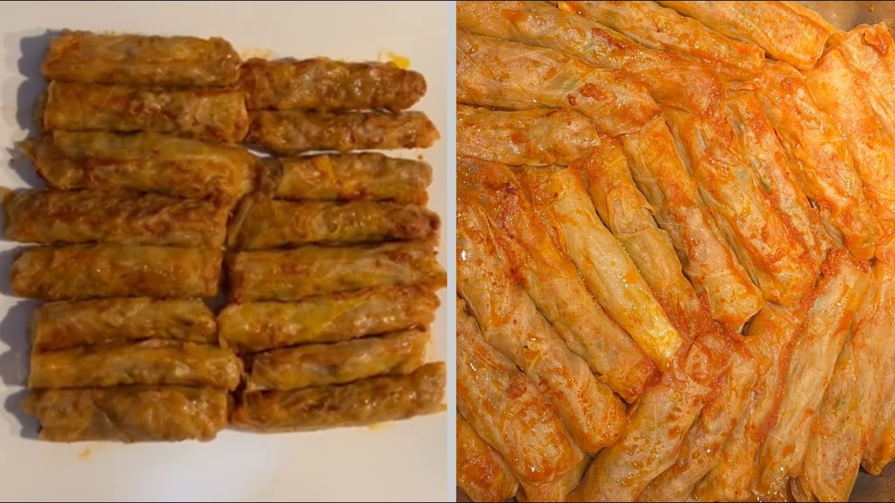 Stuffed Cabbage ‼️LAHANA SARMASI ✅ En hızlı kesme şekliyle, en lezzetli iç harcıyla nasıl hazırladım