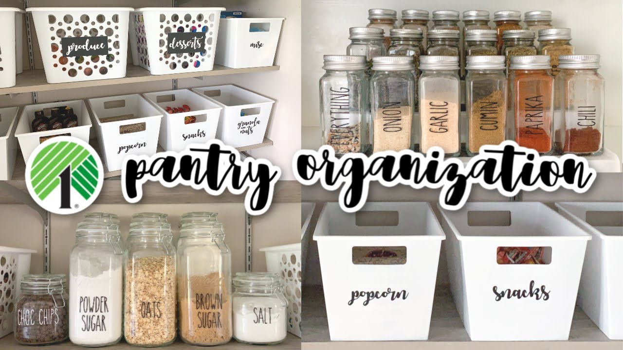 DOLLAR TREE PANTRY ORGANIZATION 2020 | PANTRY ORGANIZATION ON A BUDGET