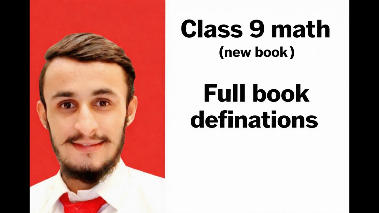 Class 9 math | new book | definations