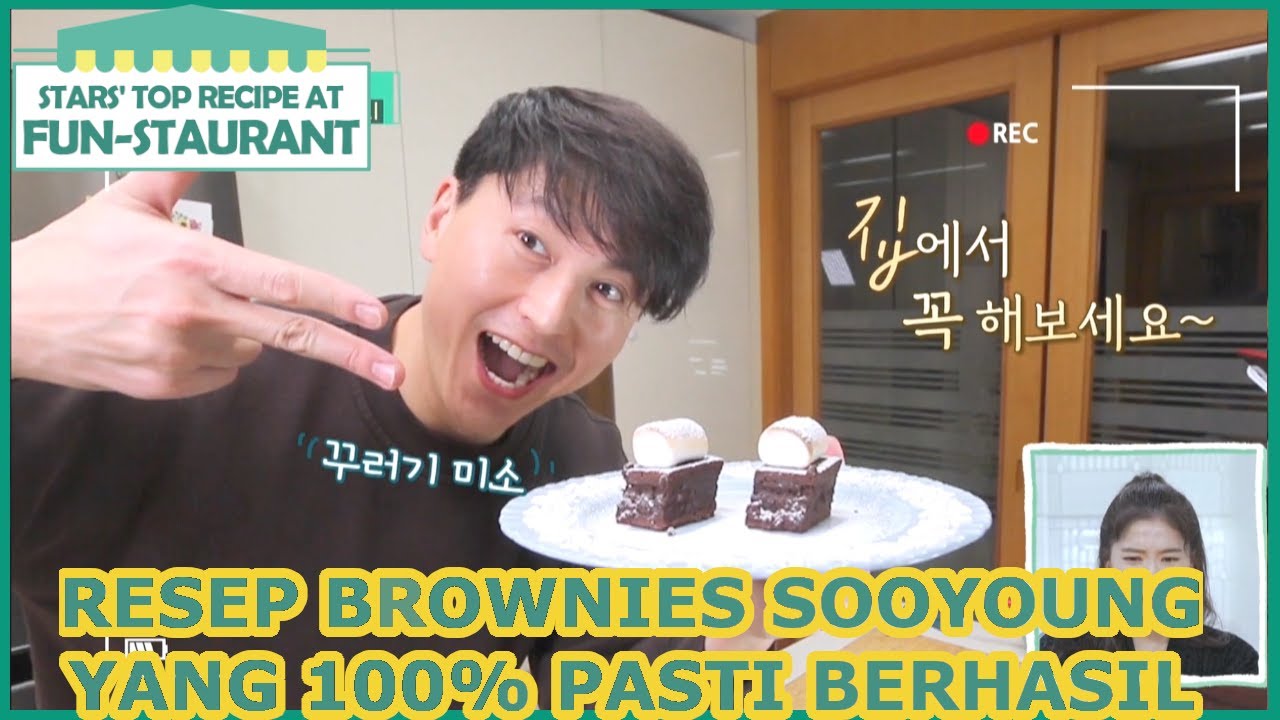 Resep Brownies Sooyoung Yang 100% Pasti Berhasil |Fun-Staurant|SUB INDO|210226 Siaran KBS World TV|