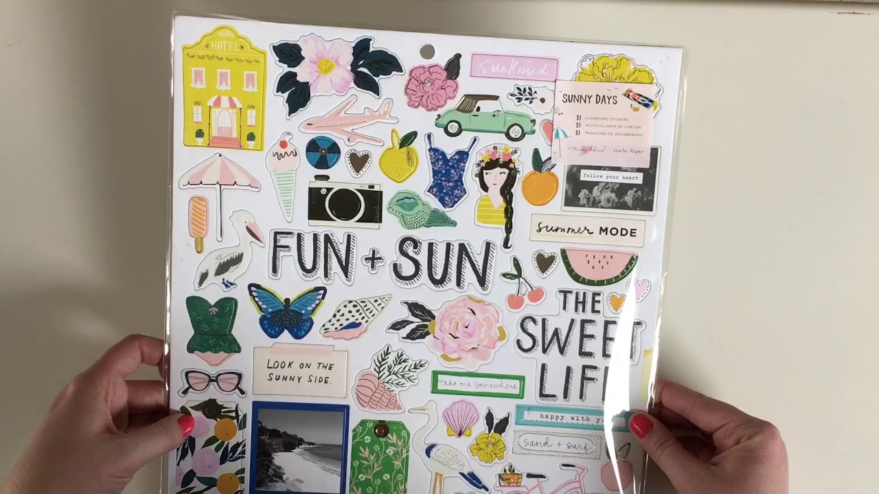 Scrapbook.com Haul + A GIVEAWAY // Maggie Holmes Sunny Days + 1Canoe2 Goldenrod