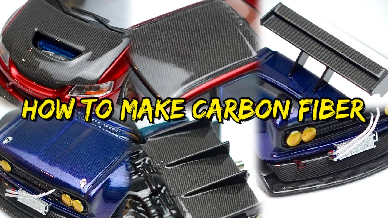 How To Apply Carbon Fiber 1/64 Diecast Hotwheels Model Cars.