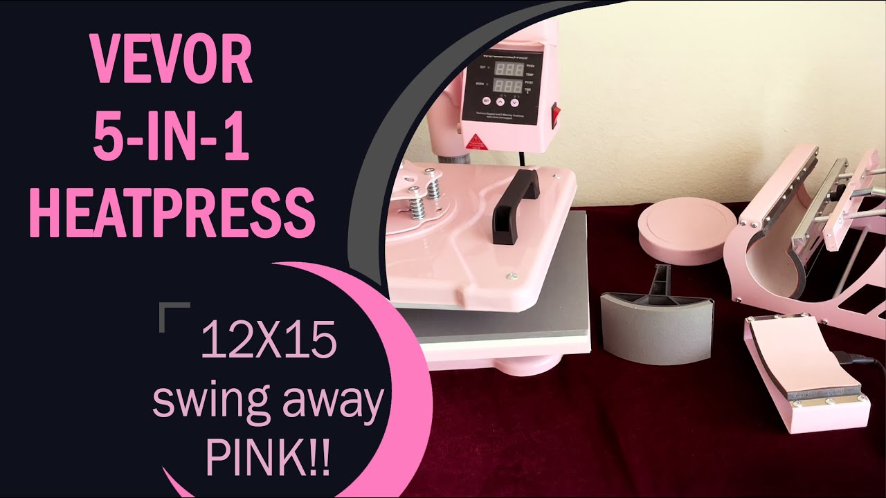Testing and review of the Vevor 5-in-1 PINK heat press