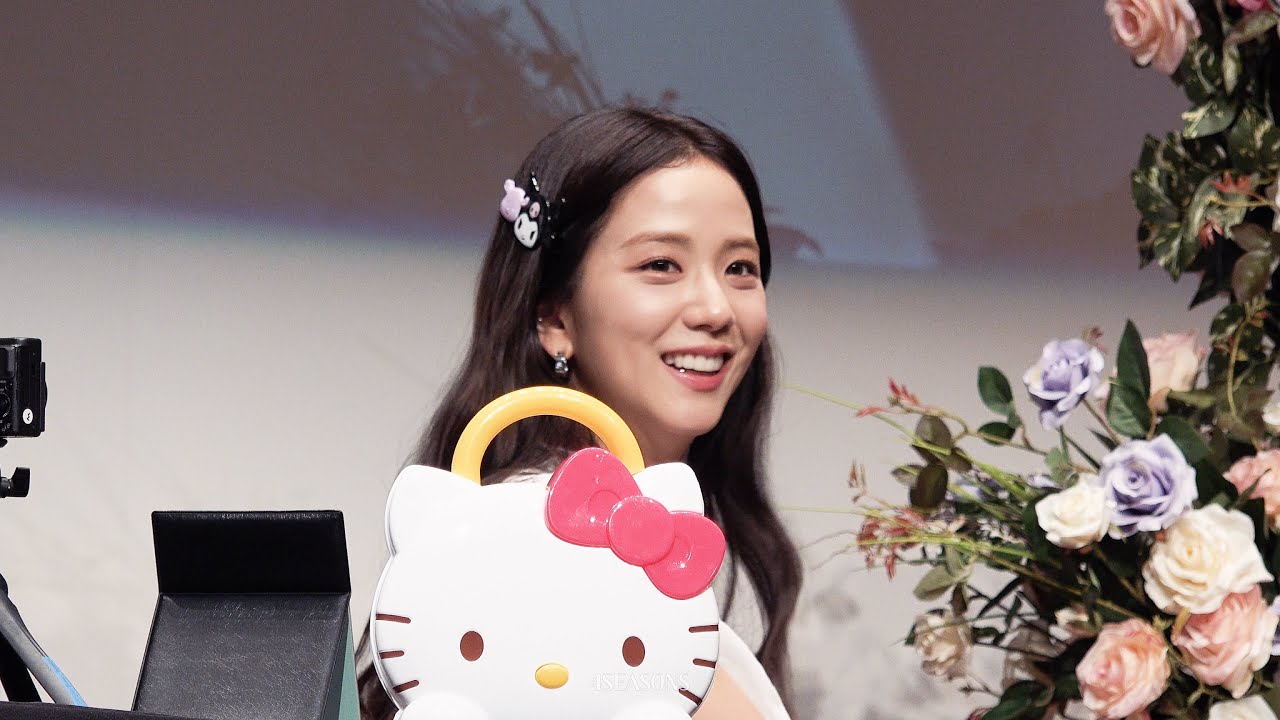 230506 (Eng Sub) BLACKPINK JISOO Fansign Event Talking Time fancam 지수가 자꾸 재밌다고 한 기자회견(?) 타임 4k