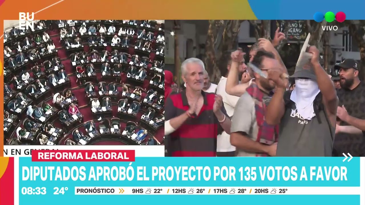 Diputados aprobó el proyecto de Reforma Laboral