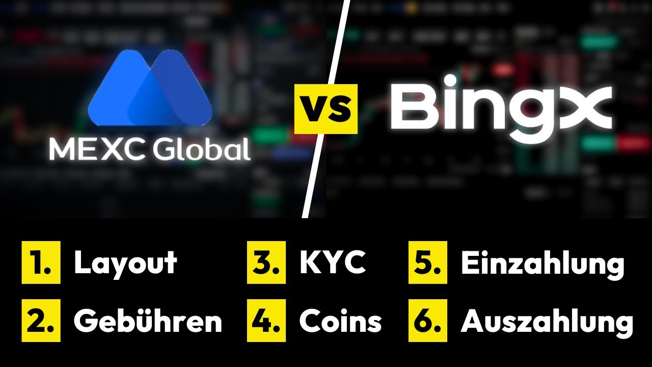 MEXC Global vs. BingX ✅&nbsp;Der gro&szlig;e Vergleich: Welche Exchange ist besser zum traden?