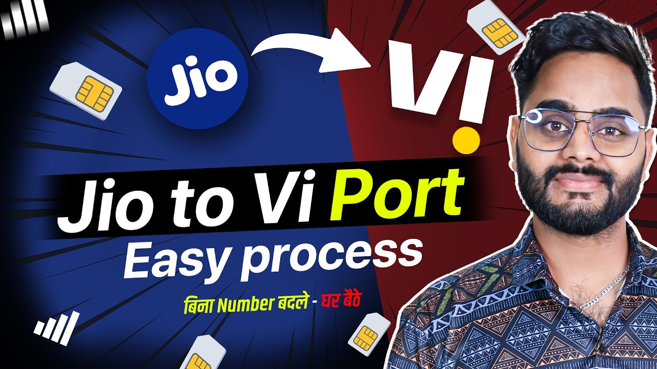 Jio SIM to Vi Port Process 2026 | How to Port Jio SIM to Vi | How to Port Jio to Vi