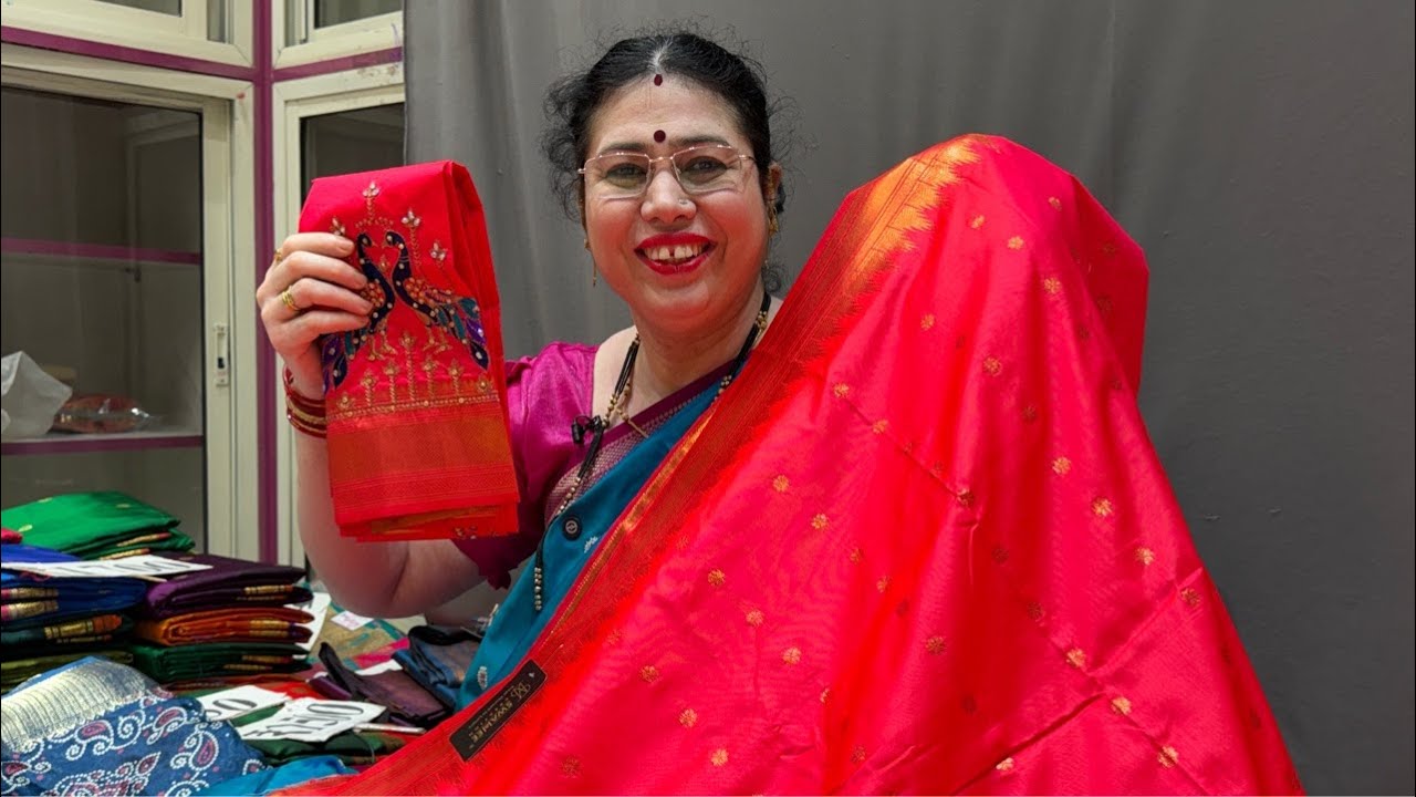 Aari work Paithani Latest Collection 😱  | Kasturi Paithani live | Fancy Sarees live